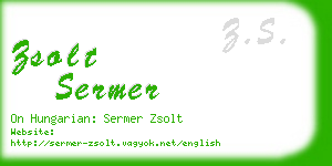 zsolt sermer business card